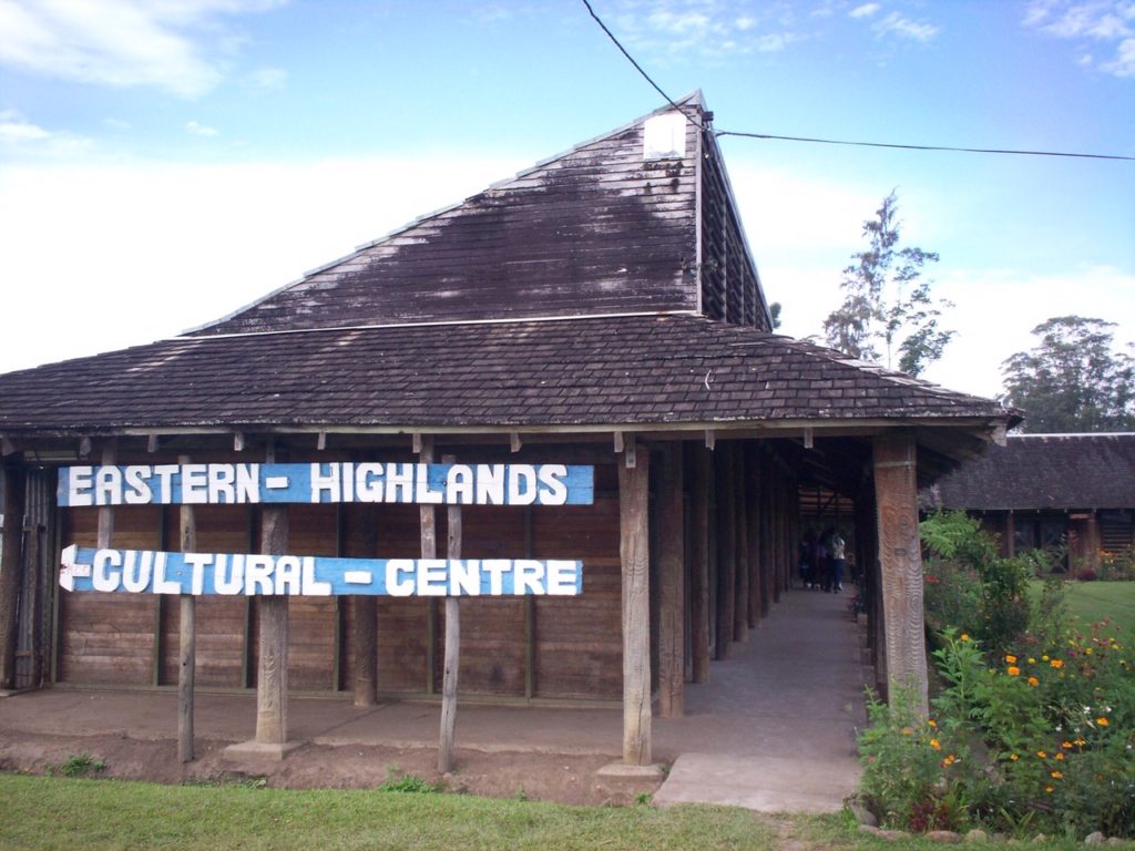 Eastern Highlands Cultural Centre in Kainantu in the Eastern Highlands Province of Papua New Guinea